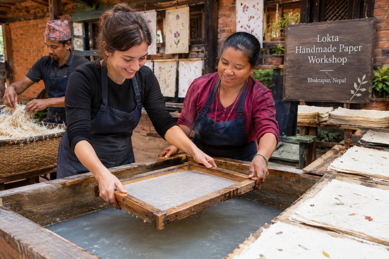Immersive Lokta Handmade Paper Workshop